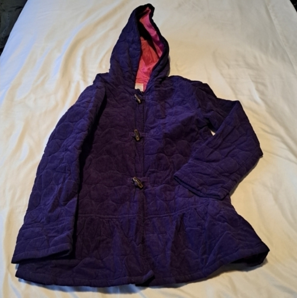 Gymboree Outlet purple size Large or 10/12 corduroy quilted coat